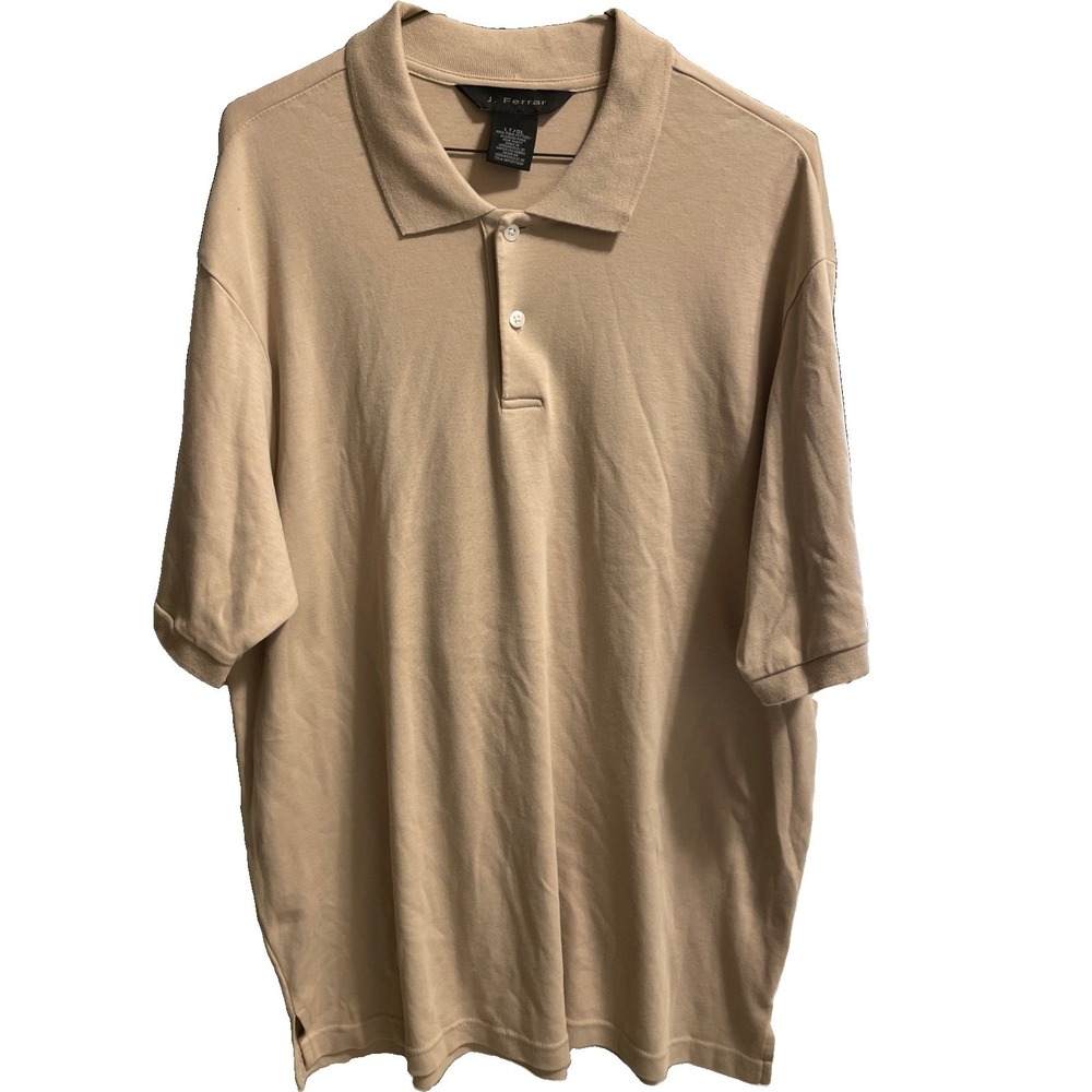 J.Ferrar JF Polo Shirt Men's Size Large Tall EUC